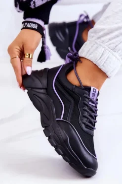 Outlet Big Star Shoes Buty Sportowe Memory Foam Big Star JJ274786 Czarne