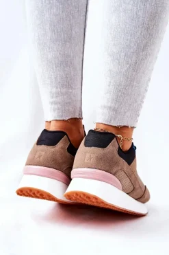 Best Big Star Shoes Buty Sportowe Memory Foam Big Star II274407 Brązowo-Czarne