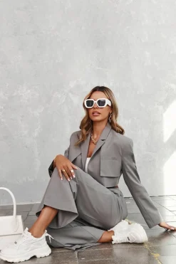 Best GOE Buty Sportowe Na Masywnej Platformie LL2N4029 Białe