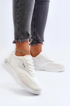 Boto Sneakersy Damskie*Buty Sportowe Sneakersy Damskie Białe Vovella Biały