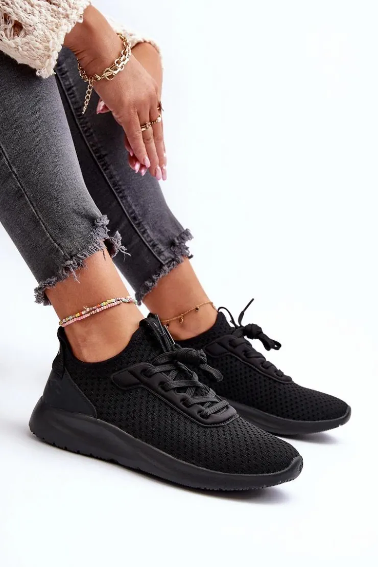 Hot 4F Buty Sportowe Sneakersy Damskie RSS2LOWF055 Czarne