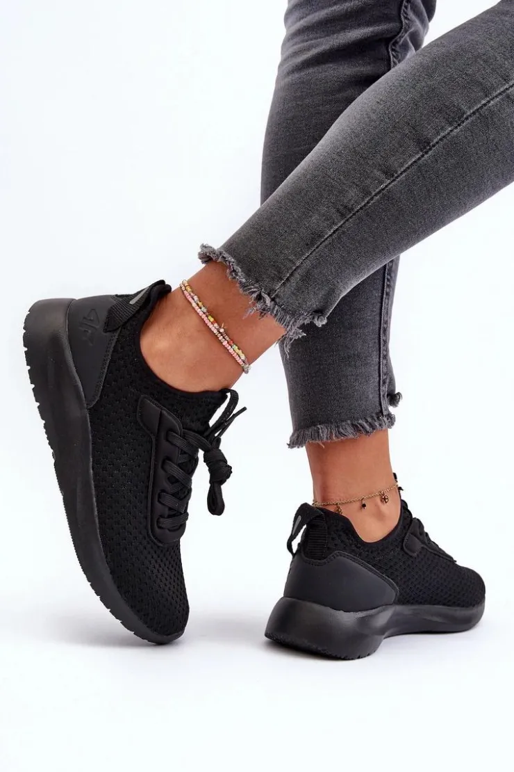Hot 4F Buty Sportowe Sneakersy Damskie RSS2LOWF055 Czarne