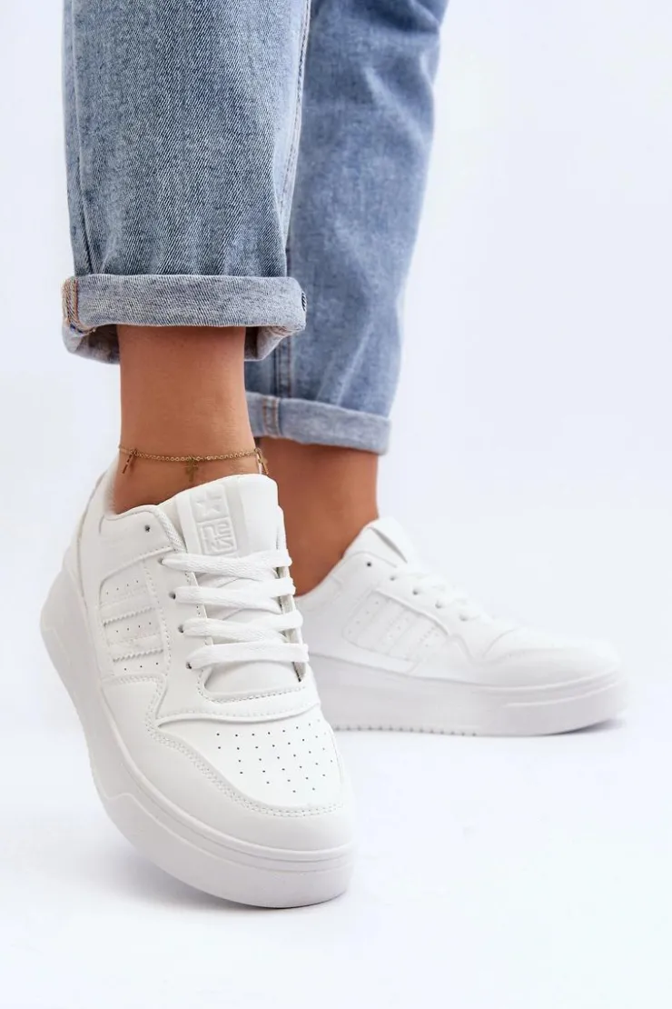 Evento Sneakersy Damskie*Buty Sportowe Sneakersy Damskie Białe Frutesa