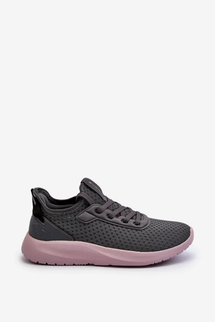 Online 4F Buty Sportowe Sneakersy Damskie RSS2LOWF055 Ciemnoszare