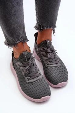 Online 4F Buty Sportowe Sneakersy Damskie RSS2LOWF055 Ciemnoszare