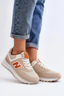 Boto Sneakersy Damskie*Buty Sportowe Sneakersy Damskie Beżowe Lifari