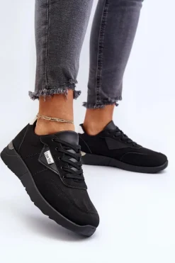 Boto Sneakersy Damskie*Buty Sportowe Sneakersy Damskie Czarne Vovella