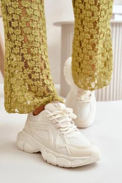 Damskie Boto Buty Sportowe Sneakersy Damskie Beżowe Timoci