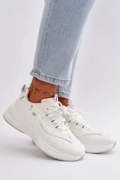 Damskie Boto Buty Sportowe Sneakersy Eko Skórzane Białe Verilisse