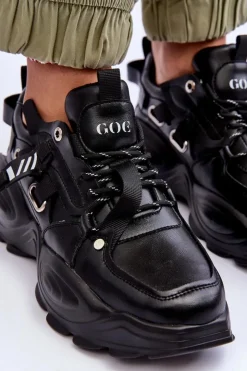 Damskie GOE Buty Sportowe Sneakersy MM2N4014 Czarne