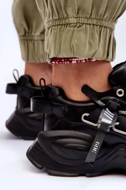 Damskie GOE Buty Sportowe Sneakersy MM2N4014 Czarne