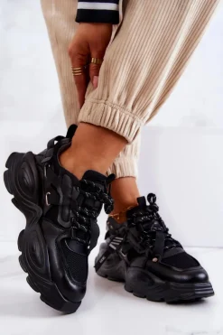 Damskie GOE Buty Sportowe Sneakersy JJ2N4083 Czarne