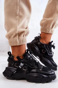 Damskie GOE Buty Sportowe Sneakersy JJ2N4083 Czarne