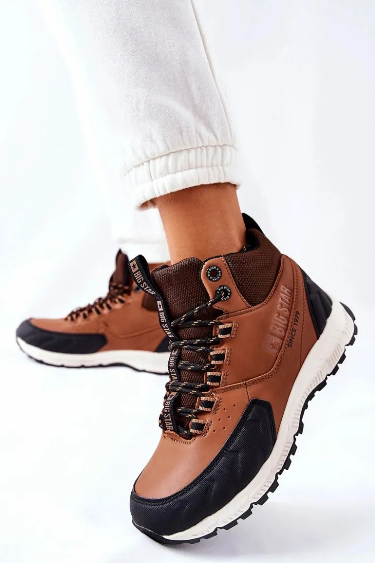 New Big Star Shoes Buty Trekkingowe Big Star II274453 Brązowe
