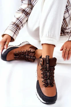 New Big Star Shoes Buty Trekkingowe Big Star II274453 Brązowe