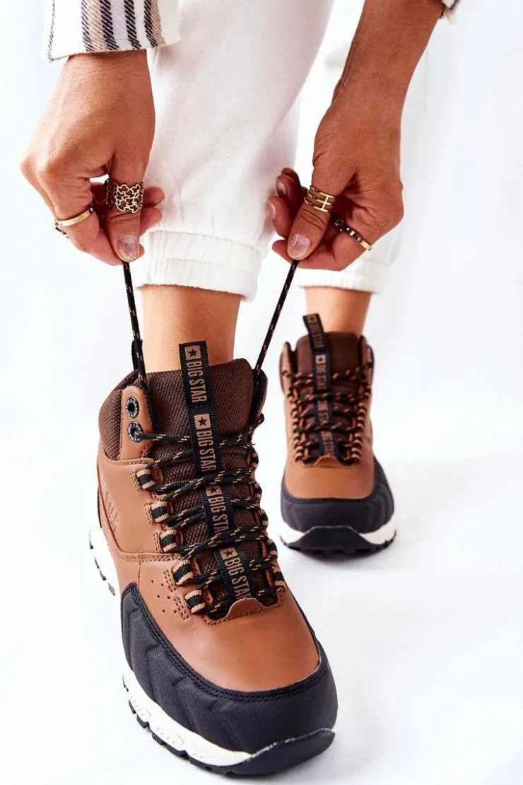 New Big Star Shoes Buty Trekkingowe Big Star II274453 Brązowe