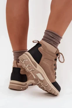 Hot Big Star Shoes Buty Trekkingowe Damskie Big Star SS274095 Beżowe