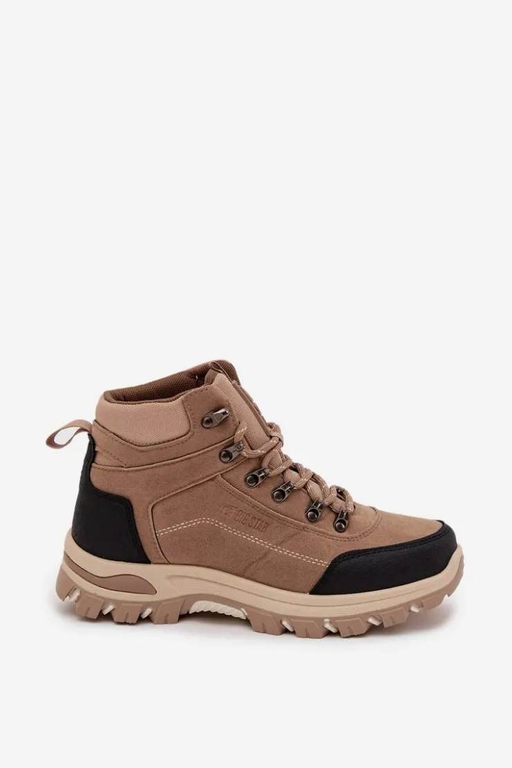 Hot Big Star Shoes Buty Trekkingowe Damskie Big Star SS274095 Beżowe