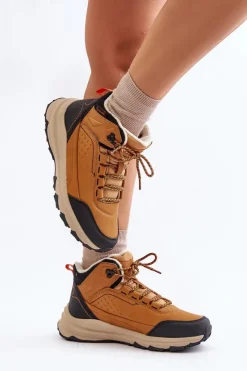 Big Star Shoes Trekkingowe Damskie|Damskie Trapery*Buty Trekkingowe Młodzieżowe Ocieplane McKeylor 14011 Camel