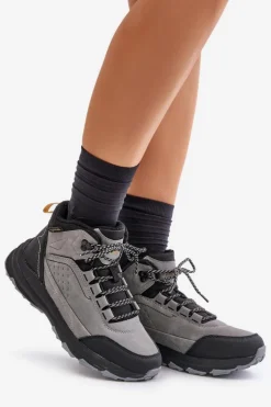 Outlet Big Star Shoes Buty Trekkingowe Młodzieżowe Ocieplane McKeylor 14011 Szare