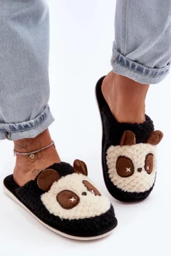 Damskie Boto Ciepłe Kapcie Damskie Czarne Priseth