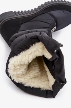 New Boto Ciepłe Śniegowce Damskie Progress PROGJ-24-149 Czarne
