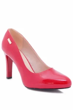 Buty Sergio Leone Czółenka Na Słupku|Czółenka Klasyczne*Czółenka Damskie Lakierowane Czółenka Sergio Leone Czerwone Campbell