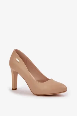 Buty Sergio Leone Czółenka Na Słupku|Czółenka Klasyczne*Czółenka Damskie Na Słupku Sergio Leone Coffe Campbell