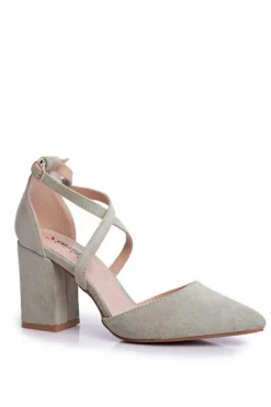 Boto Czółenka Zamszowe|Czółenka Na Słupku*Czółenka Damskie Na Słupku W Szpic Zielone Traffic