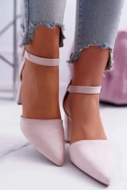 Boto Czółenka Zamszowe|Czółenka Na Słupku*Czółenka Damskie Na Słupku W Szpic Beżowe MadamStyle