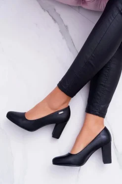 Damskie Buty Sergio Leone Czółenka Damskie Sergio Leone PB130 Czarne Amber