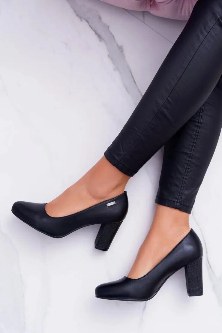 Damskie Buty Sergio Leone Czółenka Damskie Sergio Leone PB130 Czarne Amber