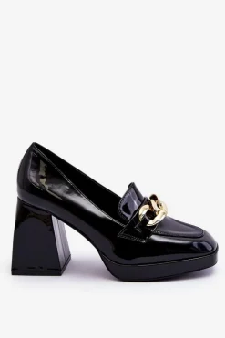 Buty damskie Vinceza Czółenka Na Platformie|Czółenka Na Słupku*Czółenka Na Masywnym Obcasie Czarne Nataly