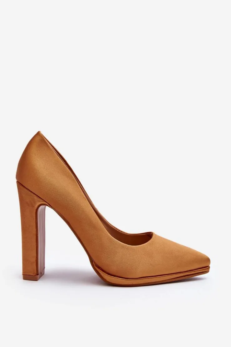 Boto Czółenka Klasyczne*Czółenka Na Słupku Camel Piatti