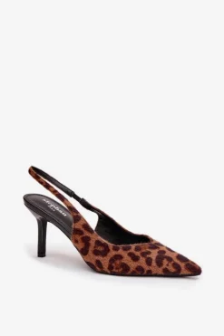 Damskie Boto Czółenka Na Szpilce Panterka Phelia