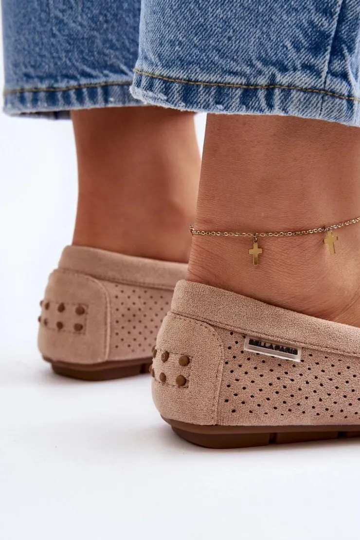 Damskie Boto Damskie Ażurowe Mokasyny Beżowe Rasirna