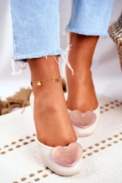 Hot ZAXY Damskie Baleriny Pachnące Gumowe Beżowe FF285051