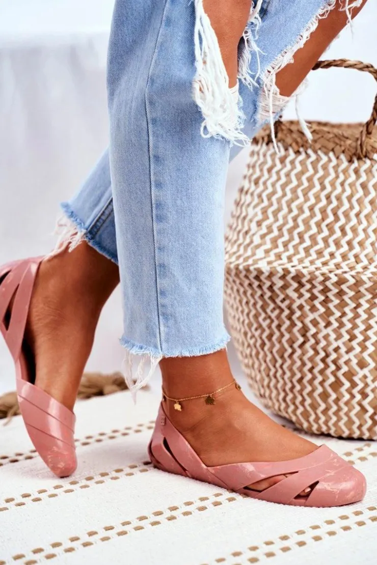 ZAXY Baleriny Klasyczne*Damskie Baleriny Pachnące Gumowe Nude Beż FF285054