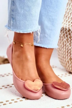 Damskie ZAXY Damskie Baleriny Pachnące Gumowe Różowe FF285052