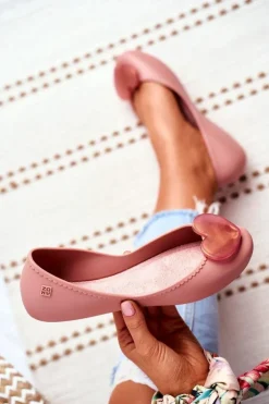 Damskie ZAXY Damskie Baleriny Pachnące Gumowe Różowe FF285052
