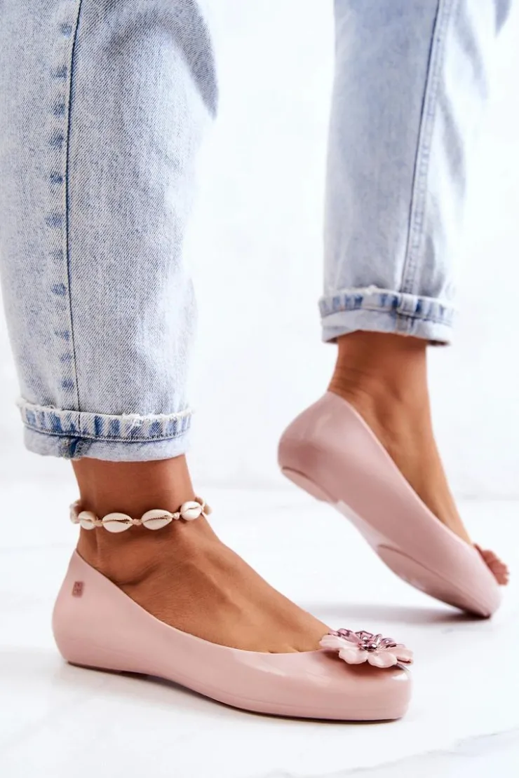 ZAXY Damskie Baleriny Pachnące Gumowe JJ285051 Nude