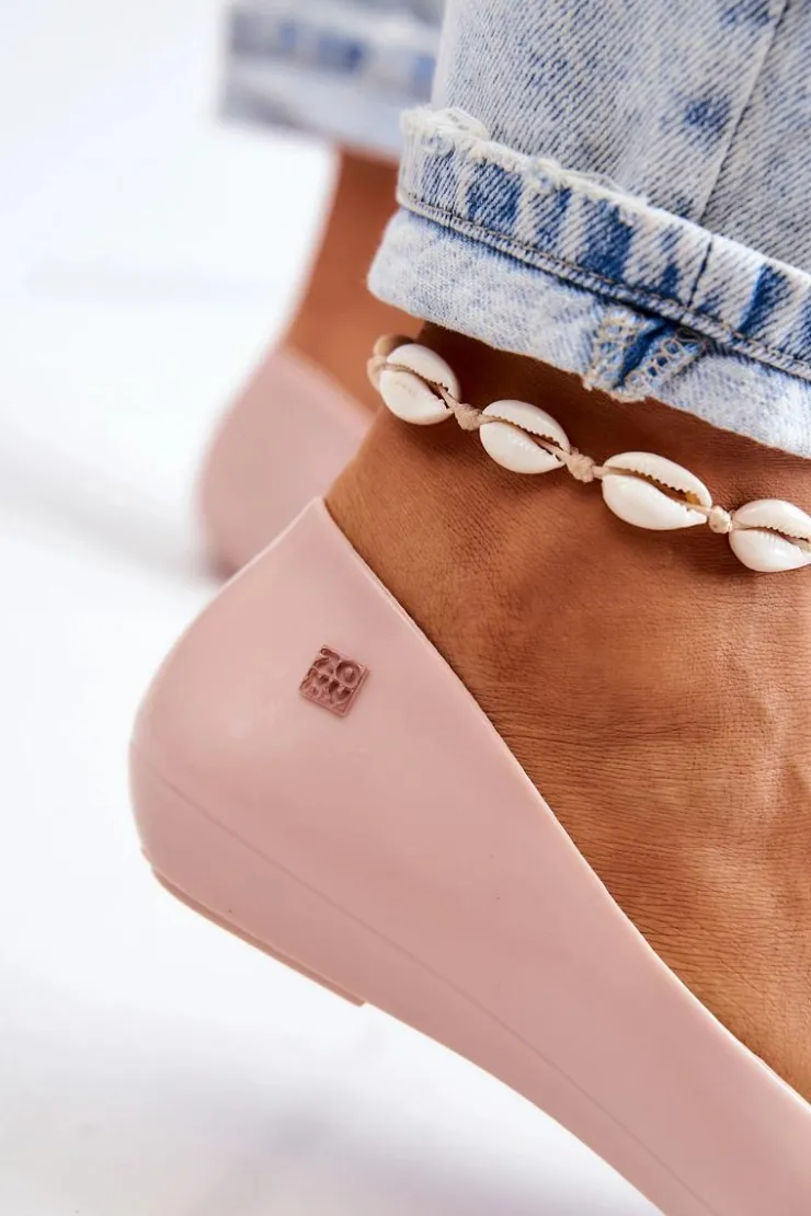 ZAXY Damskie Baleriny Pachnące Gumowe JJ285051 Nude