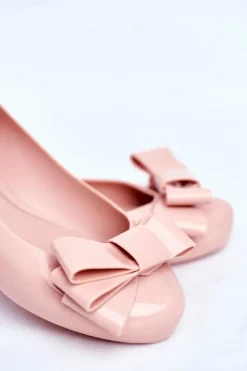 Online ZAXY Damskie Baleriny Pachnące Gumowe Jasno Różowe FF285058