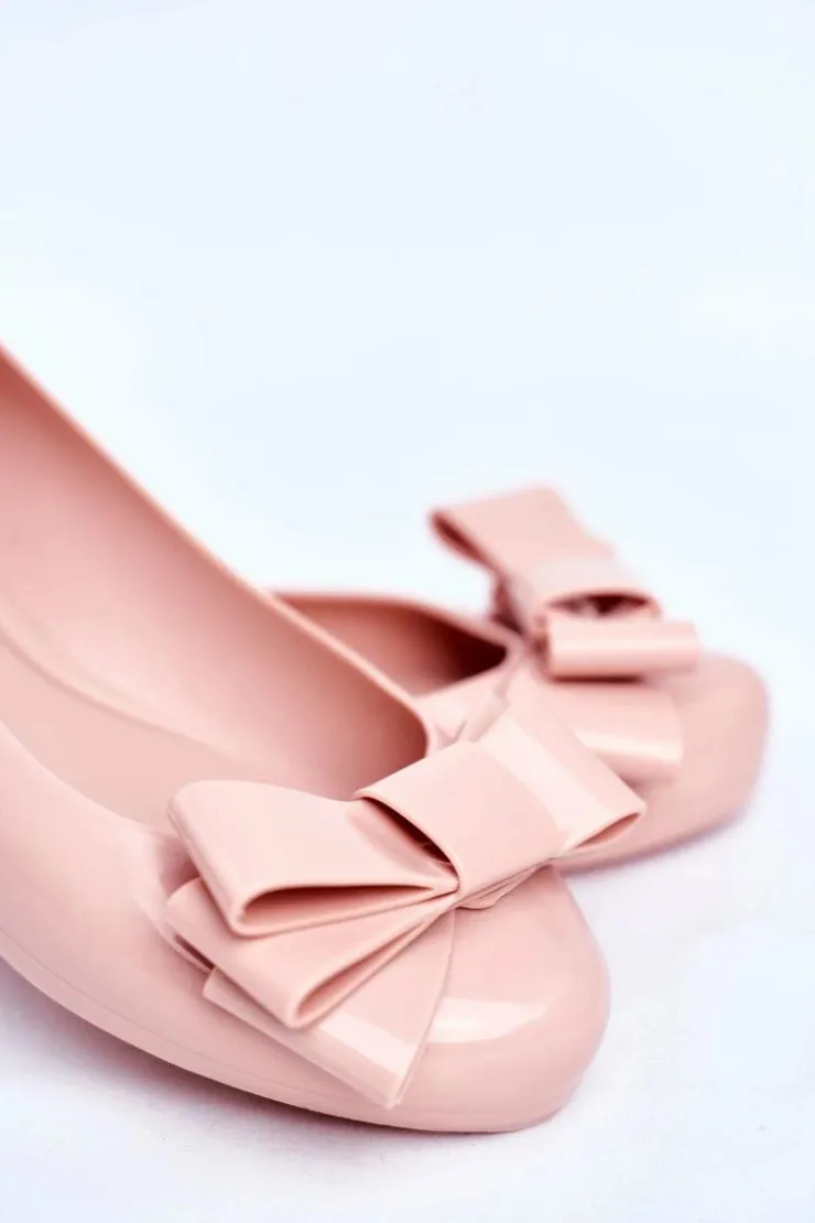 Online ZAXY Damskie Baleriny Pachnące Gumowe Jasno Różowe FF285058