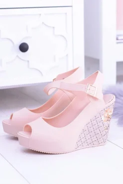 Boto Sandały Gumowe|Sandały Na Koturnie*Damskie Beżowe Sandały Na Koturnie Nemesis