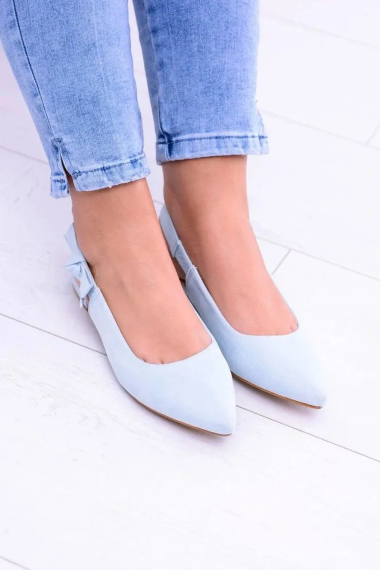 Damskie Boto Damskie Błękitne Baleriny w Szpic Howla