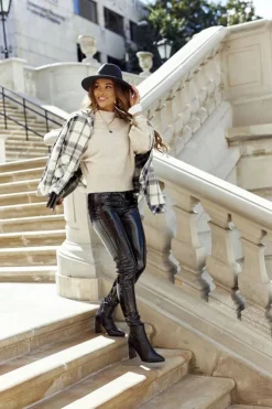 Damskie buty S.Barski Damskie Botki Czarne na Słupku Olastis