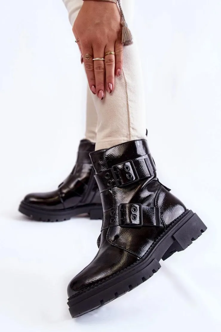 Sale Boto Damskie Botki La.Fi 250007B-LA Czarne