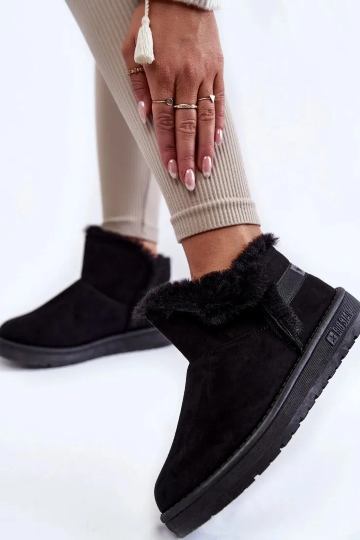 Big Star Shoes Śniegowce Damskie*Damskie Botki Śniegowce Big Star KK274622 Czarne