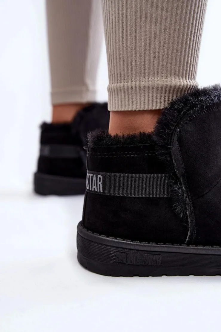 Big Star Shoes Śniegowce Damskie*Damskie Botki Śniegowce Big Star KK274622 Czarne